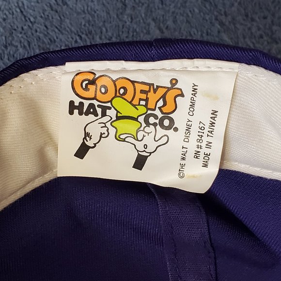 Vintage 90s Rare Goofy Hat Co. Mickey Mouse Snapback Cap in Navy NWOT - Picture 3 of 4